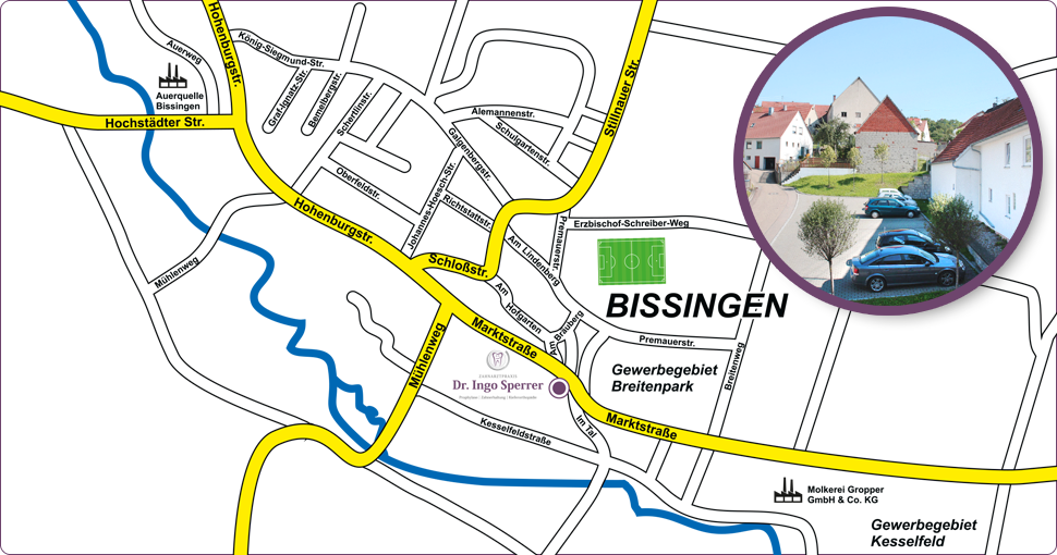 Anfahrtskarte Bissingen